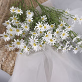 Daisy Flower Spray in White 76cmH